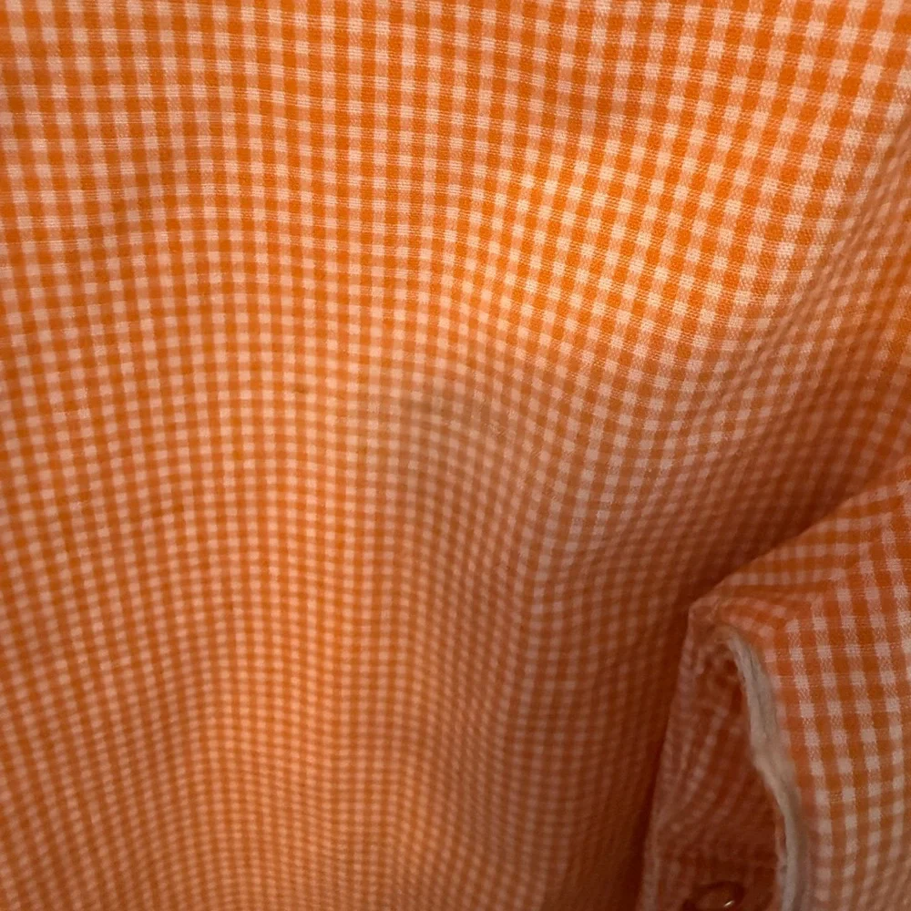 Mom & Me Orange Gingham Smocked Romper